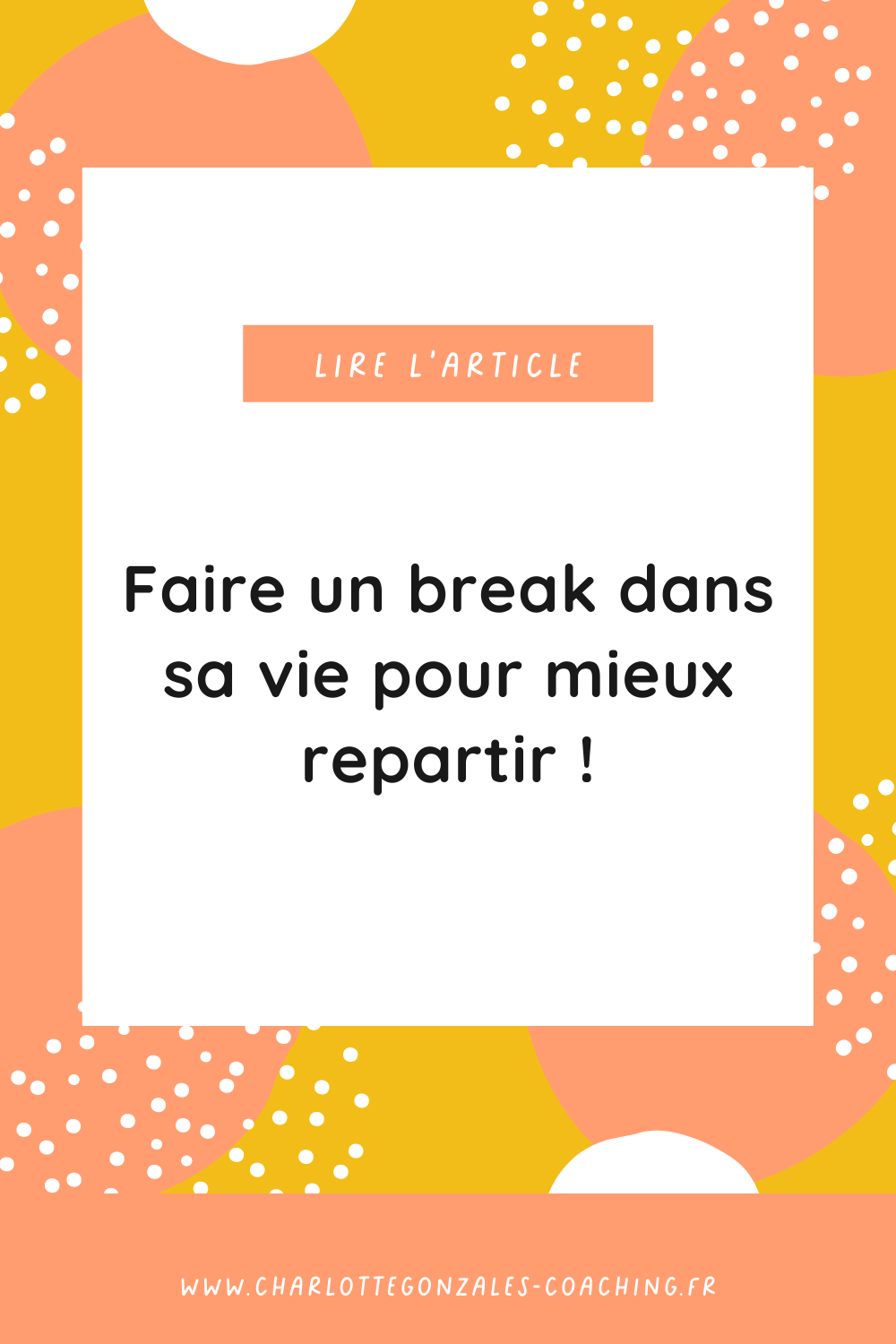 Charlotte Gonzales - Faire un break dans sa vie Charlotte Gonzales - Faire un break dans sa vie